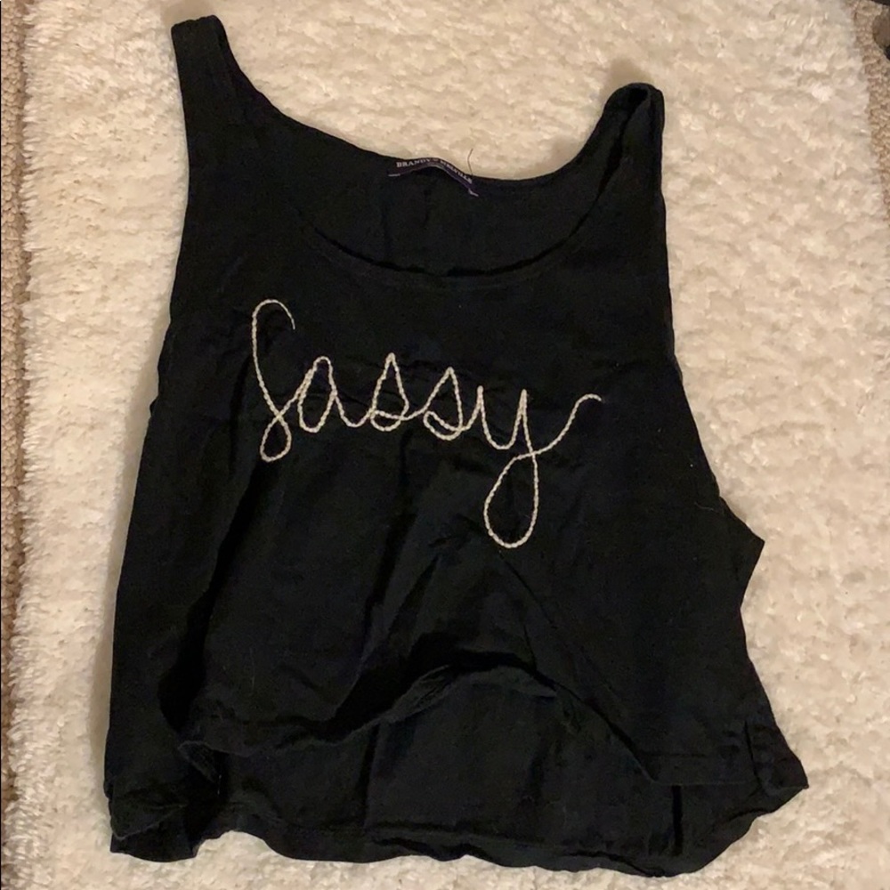 Black brandy Melville tank top
